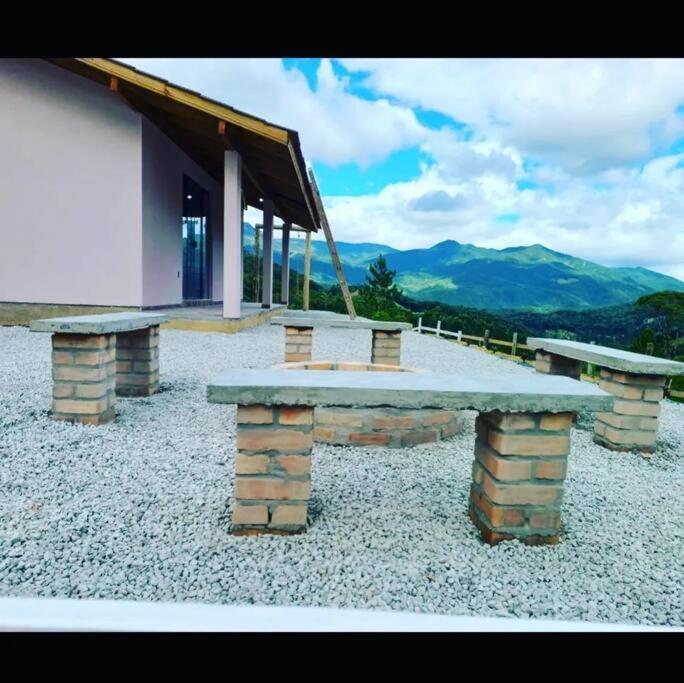 Cabana Recanto Do Arruda Para Casal Em Águas Mornas Kültér fotó